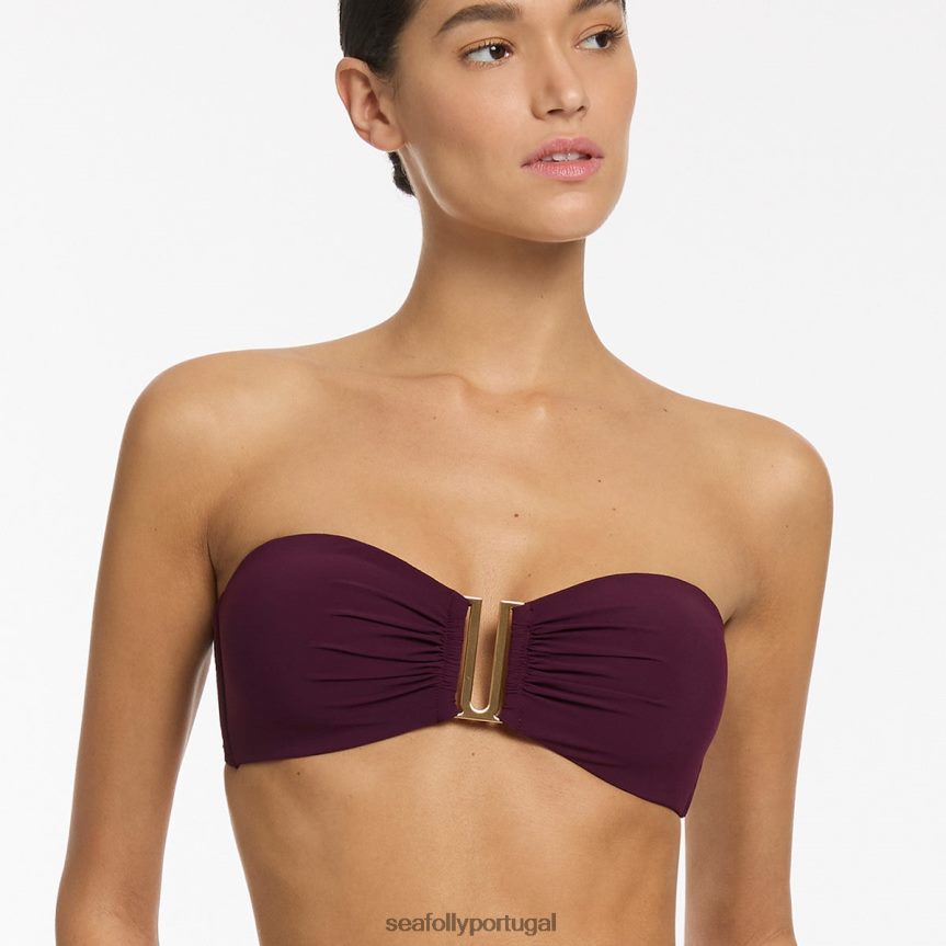 top de biquíni cai-cai jetset mulheres porta Seafolly trajes de banho 4H088V287