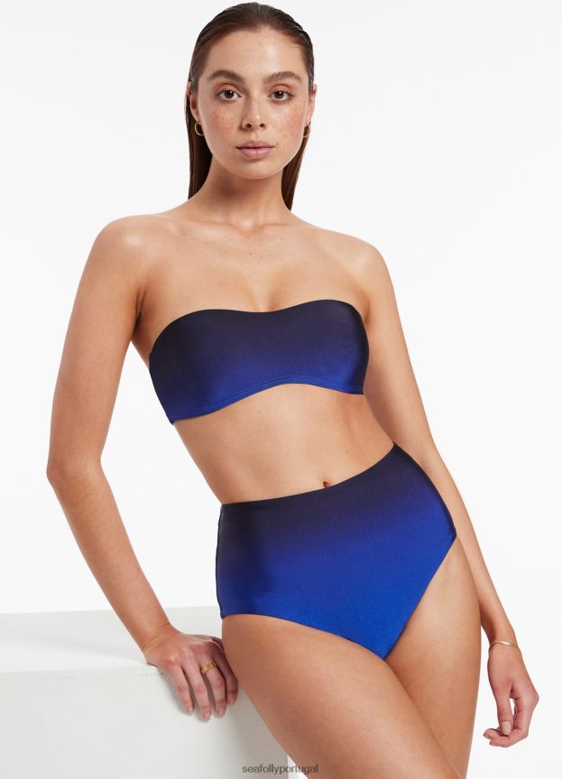 top de biquíni cai-cai minimalista oia Sunset mulheres oceano Seafolly trajes de banho 4H088V310