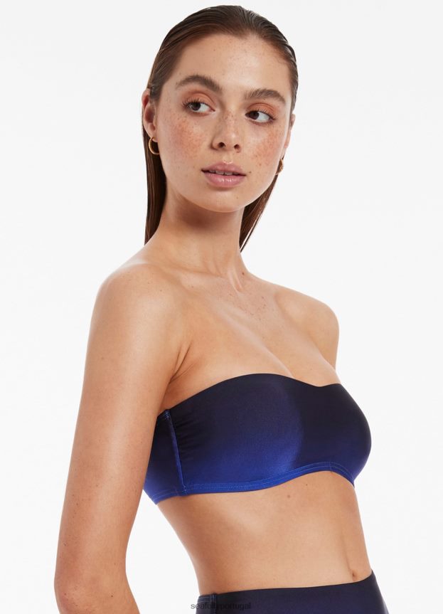 top de biquíni cai-cai minimalista oia Sunset mulheres oceano Seafolly trajes de banho 4H088V310