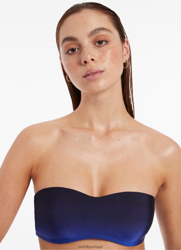 top de biquíni cai-cai minimalista oia Sunset mulheres oceano Seafolly trajes de banho 4H088V310