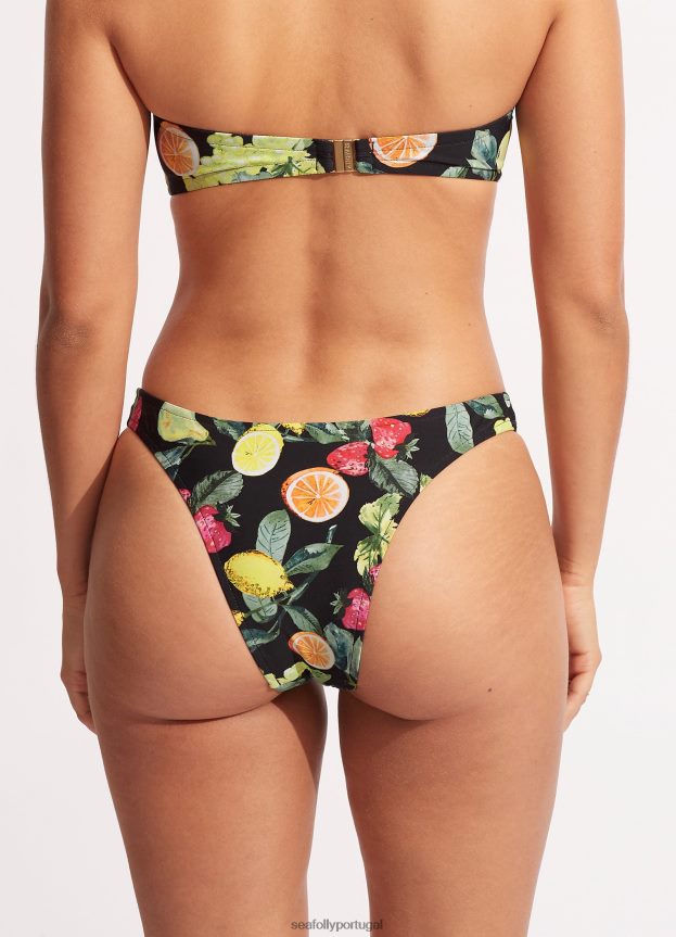 Lemoncello corte alto rio mulheres preto Seafolly trajes de banho 4H088V584