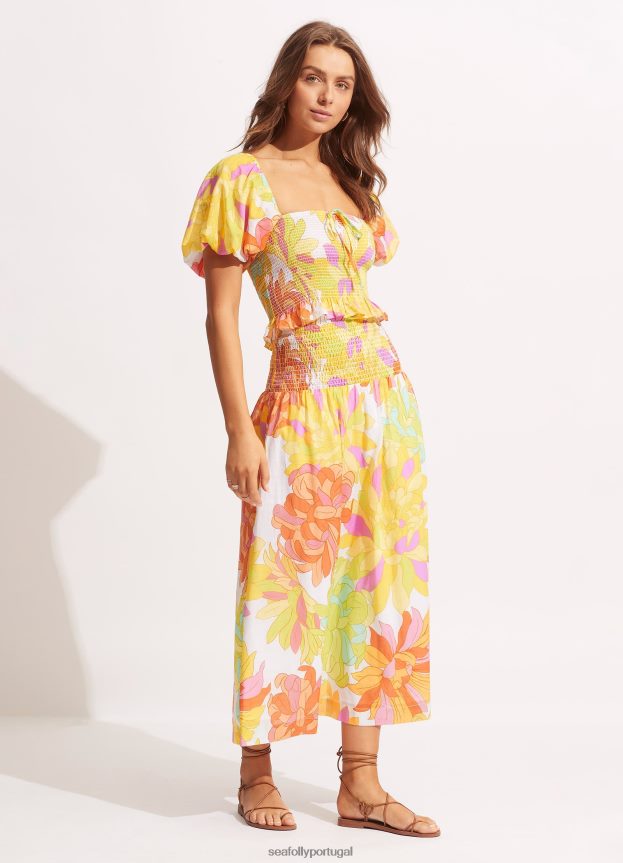 Palm Springs franzido toplime light mulheres ribalta Seafolly trajes de banho 4H088V740