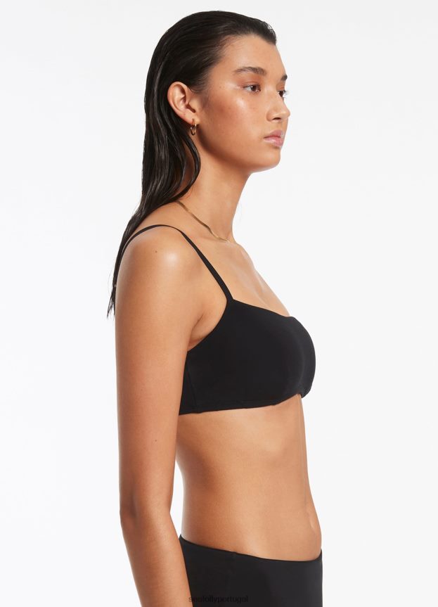 jetset pull na regata mulheres preto Seafolly trajes de banho 4H088V298