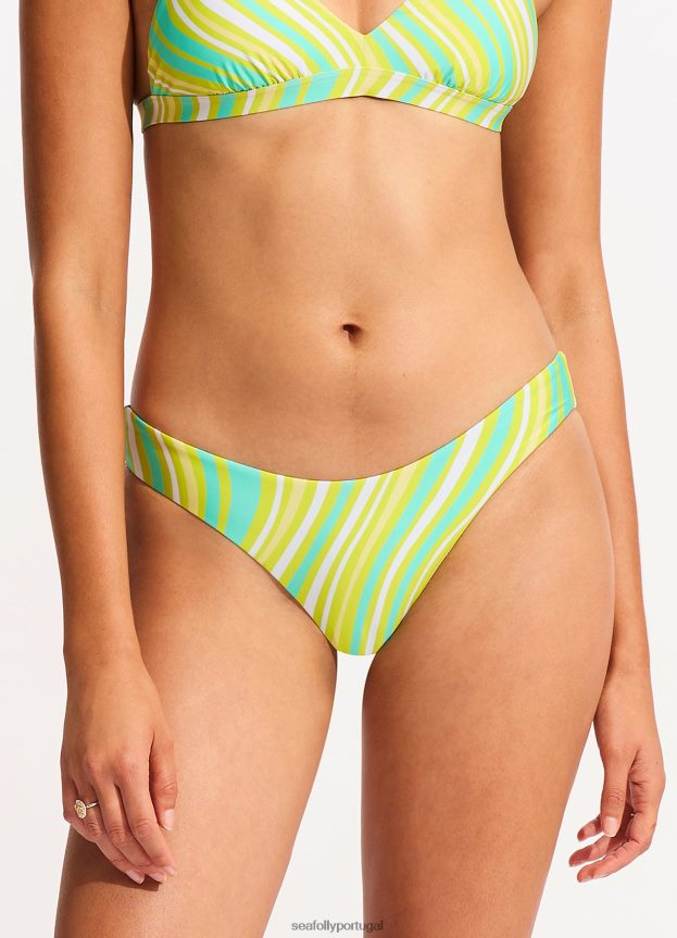 mod squad corte alto rio mulheres explosão de limão Seafolly trajes de banho 4H088V488