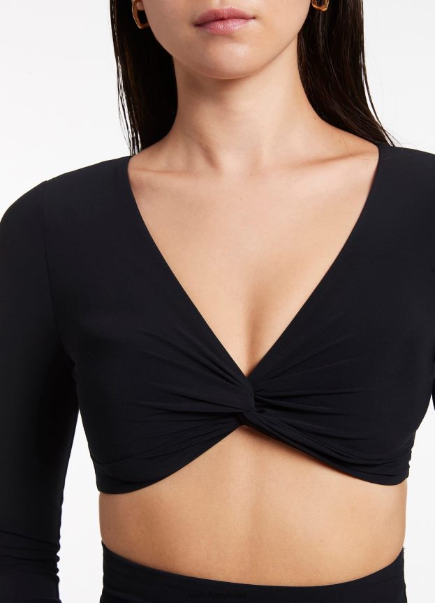 top frontal com torção jetset mulheres preto Seafolly trajes de banho 4H088V375