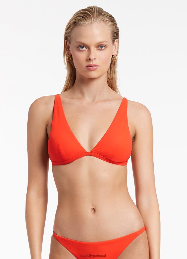 top triplo jetset mulheres fiamma Seafolly trajes de banho 4H088V512