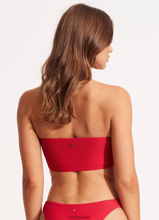 top tubular essencial mulheres Pimenta Seafolly trajes de banho 4H088V539