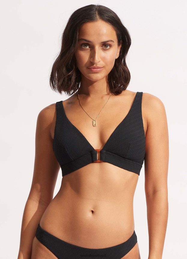 espinhel de salgueiro tri mulheres preto Seafolly trajes de banho 4H088V511