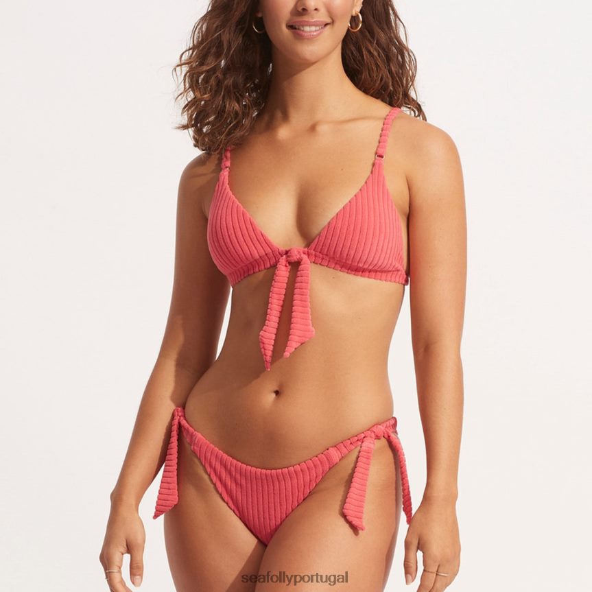 havana fixo tri mulheres coral beijado pelo sol Seafolly trajes de banho 4H088V438
