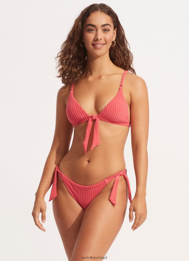 havana fixo tri mulheres coral beijado pelo sol Seafolly trajes de banho 4H088V438